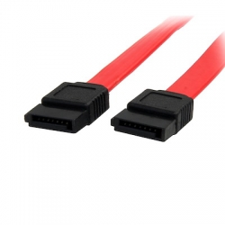 STARTECH.COM 45CM SATA CABLE, 7 PIN CONNECTOR, 6Gbps, RED, LTW SATA18