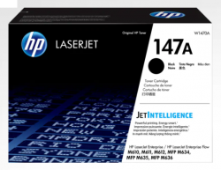 HP 147A BLACK TONER - APPROX 10.5K PAGES - FOR M610, M611, M612, M634, M635 W1470A