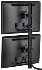 Atdec Spacedec Display Donut Pole 750mm Black - Double monitor or POS display mount - includes two QuickShift Donut - Mount two monitors SD-DP-750+SD-DO