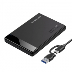 Simplecom SE109Tool-free 2.5" SATA HDD SSD to USB-C Enclosure USB 3.2 Gen 1