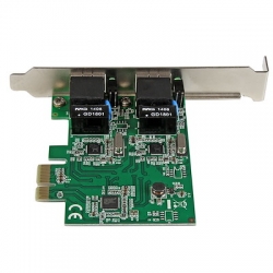 STARTECH.COM DUAL PORT GIGABIT PCIE NETWORK CARD, 2YR (ST1000SPEXD4)