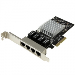 STARTECH 4-PORT GbE PCIE NETWORK CARD, INTEL I350, 2YR  ST4000SPEXI