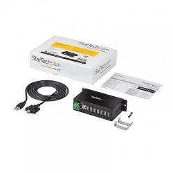 STARTECH.COM 7 PORT USB2.0 HUB, INDUSTRIAL, METAL, ESD & SURGE PROTECTION, MOUNT, 2YR (ST7200USBM)
