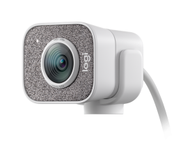 LOGITECH STREAMCAM 1080P HD,BUILT IN MIC,AUTO FOCUS,USB-C,WHITE,1YR WTY 960-001299