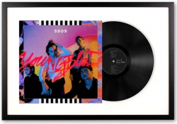 Vinyl Album Art Framed 5 Seconds of Summer Youngblood UM-6748225-FD