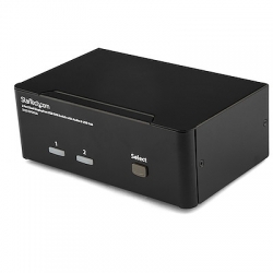 STARTECH.COM 2 PORT DISPLAYPORT KVM SWITCH, DUAL SCREEN, USB, AUDIO, HOTKEY, NO CABLE, 3YR SV231DPDDUA