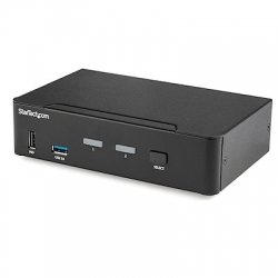 STARTECH.COM 2 PORT DISPLAYPORT KVM SWITCH, BUILT-IN USB3.0 HUB, AUDIO, NO CABLE, 2YR SV231DPU34K