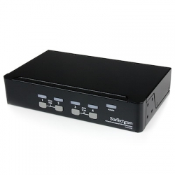 STARTECH.COM 4 PORT VGA KVM SWITCH, SINGLE SCREEN 1440P, BUILT-IN USB2.0 HUB, 3YR SV431USB