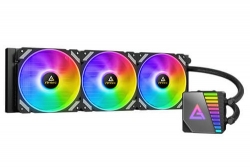 Antec Symphony 360 ARGBLiquid CPU Cooler: Symphony 360 ARGB, 360mm radiator, 3x 120mm ARGB PWM Fans, 397x120x27mm,Support: Intel LGA1200, LGA115x, LGA20xx*, AMD AM4, AM3, AM2, FM2, FM1