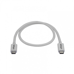 STARTECH.COM 0.5M THUNDERBOLT3 CABLE , 40GBPS, WHITE, 2YR (TBLT34MM50CW)