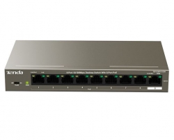 TENDA (TEF1110P-8-102W) 10-port FE switch with 8-port PoE+