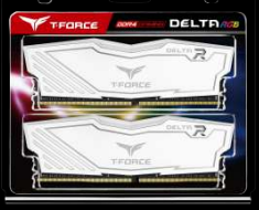 Team T-FORCE Delta RGB Series DRAM 32GB (2x16GB) DDR4 3600MHz 1.35V White Heatspreader (TF4D432G3600HC18JDC01)