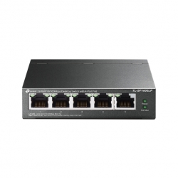 TP-LINK 5 PORT UNMANAGED DESKTOP SWITCH, 10/100 (5),POE (4),BLACK, 5YR TL-SF1005LP