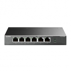 TP-LINK 6 PORT UNMANAGED DESKTOP SWITCH, 10/100 (6),POE (4),BLACK, 5YR TL-SF1006P