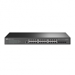 TP-Link JetStream 24-Port Gigabit L2+ Managed 1U Switch, 24 Gigabit RJ45 Ports, 4 Gigabit SFP Slots, RJ45/Micro-USB Console Port, 5-Year WTY TL-SG3428