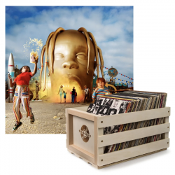 Crosley Record Storage Crate Travis Scott Astroworld Vinyl Album Bundle SM-19075888361-B