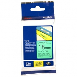 Brother 18MM BLACK ON GREEN TZE TAPE 8VA91490621