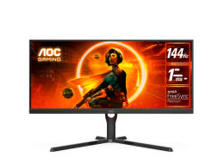 AOC 34" (21:9) QHD IPS LED, 1MS, 144HZ, FREESYNC, HDMI (2), DP, 3YR U34G3XM/EU