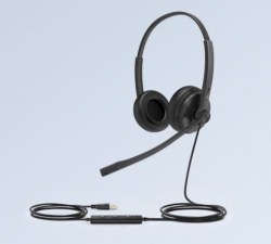 YEALINK WIRED UH34 MS STEREO HEADSET , NOISE CANCELLING MIC ,3.5MM & USB-C 1308037