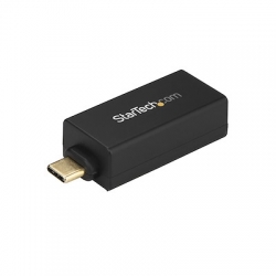 STARTECH.COM USB-C 3.0 TO GIGABIT ETHERNET ADAPTER, TB3 COMPATIBLE, BLACK, 2YR US1GC30DB