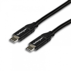 STARTECH.COM 2M USB-C 2.0 CABLE, 5A PD, TB 3 COMPATIBLE, BLACK, 2YR USB2C5C2M