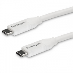STARTECH.COM 4M USB-C 2.0 CABLE, 5A PD, TB 3 COMPATIBLE, WHITE, 2YR USB2C5C4MW