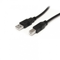 STARTECH.COM 9M/30' ACTIVE USB 2.0 A TO B CABLE - M/M - BLACK 2 YR USB2HAB30AC