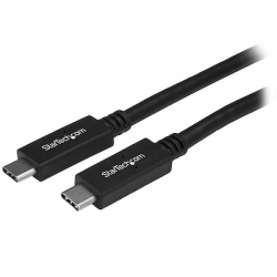 STARTECH.COM 50CM USB-C 3.1 CABLE, TB 3 COMPATIBLE, BLACK, 2YR (USB31CC50CM)