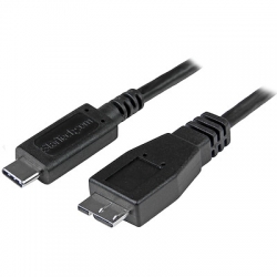 STARTECH.COM 50 CM USB-C 3.1 TO MICRO-B CABLE , TB 3 COMPATIBLE, BLACK, 2YR USB31CUB50CM