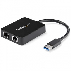 STARTECH.COM USB 3 2 PORT GIGABIT ETHERNET LAN ADAPTER  USB32000SPT