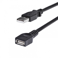 STARTECH.COM 2M BLACK USB 2.0 EXTENSION CABLE A TO A - M/F LIFETIME WARR USBEXTAA6BK