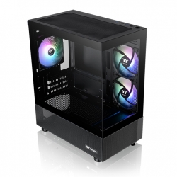 Thermaltake CA-1Z4-00M1WN-00Micro Case: View 170 TG ARGB - Black3x 120mm ARGB Fans, 2x USB 3.0, Tempered Glass Front & Side Panel, Supports: mATX/mini-ITX