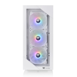 Thermaltake MiD-Tower Case: View 200 TG ARGB - White3x 120mm ARGB Fans, 2x USB 3.0, Tempered Glass Side Panel, Supports: ATX/mATX/mini-ITX CA-1X3-00M6WN-00