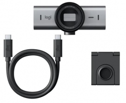 Logitech MX BRIO 4K Ultra HD Collaboration and Streaming Webcam – GRAPHITE 1-Year Limited Hardware Warranty 960-001548
