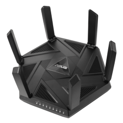 ASUS AXE7800 WIRELESS ROUTER, DUAL BAND, GbE(4), ANT(6), USB(1), 3YR WTY 90IG07B0-MFAB00