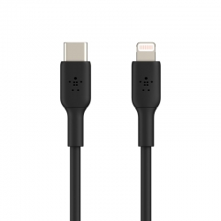 BELKIN 1M USB-C TO LIGHTNING CHARGE/SYNC CABLE, MFi, BLACK, 2 YR CAA003BT1MBK