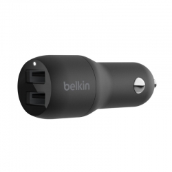 Belkin DUAL USB-A CAR CHARGER 24W CCB001BTBK
