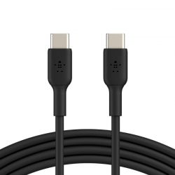 Belkin BOOST CHARGE USB-C to USB-C Cable (2m / 6.6ft, Black) - Supports fast charging, USB-IF certified CAB003bt2MBK