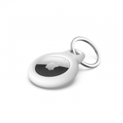 Belkin Secure Holder with Keyring for AirTag - White F8W973BTWHT