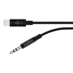 BELKIN 90CM USB-C TO 3.5MM AUDIO CABLE, ROCKSTAR, BLK, 2YR WTY- F7U079BT03-BLK