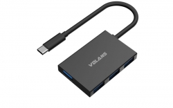 Volans Aluminium USB-C (10Gbps) to 4-Port USB Hub VL-HB04S-C2