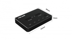 Volans Aluminium 2-Bay USB-C (Gen 2) M.2 NVMe PCI-E SSD Docking Station with Clone (duplicator) VL-UCM2DS