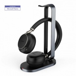 Yealink (BH76-CH-BL-TEAMS) Microsoft Certified Teams Standard Bluetooth Wireless Headset with Charging Stand