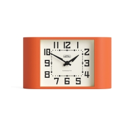 Newgate Mini Metro Mantel Clock-Pumpkin Orange NG-MANMMET3PO