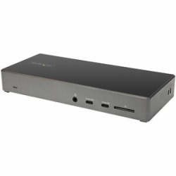StarTech.com USB C Dock, Triple 4K Monitor Usb-c Docking Station With DP 1.4 & Dsc, 2x DisplayPort & 1x Hdmi, 100W Pd, 6x USB (2x 10Gbps) - Usb-c Docking Station 10Gbps - Dual Or Triple Monitor Mst USB C Dock 4K 60Hz (2x DisplayPort And 1x Hdmi) DP 1.4 A
