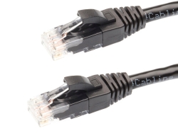 0.25m RJ45 CAT5E Ethernet Network Cable | Black 004.001.2001