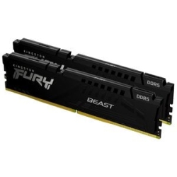 Kingston Fury Beast RAM Module - 64 Gb (2 X 32GB) - DDR5-6000/Pc5-48000 DDR5 Sdram - 6000 MHz Single-rank Memory - CL36 - 1.35 V - On-die Ecc - 288-pin - Dimm KF560C36BBE2K2-64