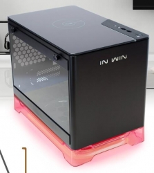 In Win A1-black Mini-itx Pc Case Tempered Glass Side Panel Usb 3.0* 2 Hd Audio Wireless Charging