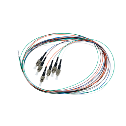 Fibre Pigtail St OM4 Multimode 2m - 6 Pack Rainbow. Backward Compatible With OM3 015.012.1406