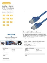 Astrotek CAT5e Cable 1m - Blue Color Premium RJ45 Ethernet Network LAN Utp Patch Cord 26AWG Cu Jacket ~Cb8W-Ko820U-1 AT-RJ45BL-1M